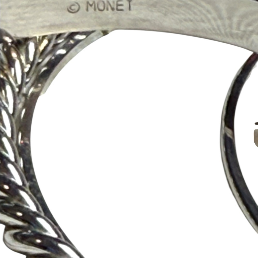 Monet Silver-Tone Bangle Bracelet Set of 5 - Picture 4 of 5
